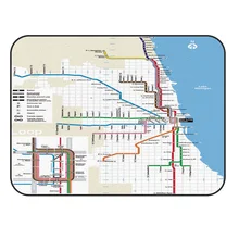 CHARMHOME мягкий ковер Противоскользящий ковер карта Chicago Railway Layout ковер для гостиной коврик для домашнего декора