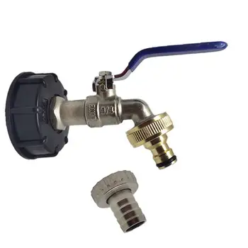 

3/4 Inch Adapter Faucet Wire IBC Tank Adapter Tap Replacement Connector Fitting Valve for Home Connector for Garden Tools