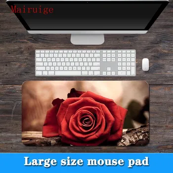 

MRGBEST big promotion large size multi-size one blood red rose pattern lock PC computer notebook mouse pad