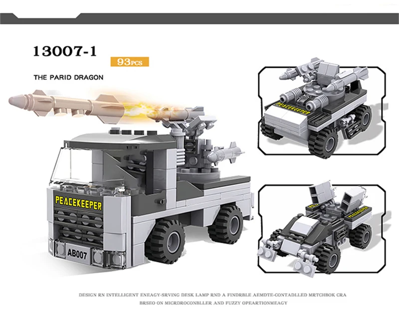 747 PCS Military Warship Aircraft Army Figures Building Blocks Construction Bricks Compatible LegoINGlys Children Toys (12)