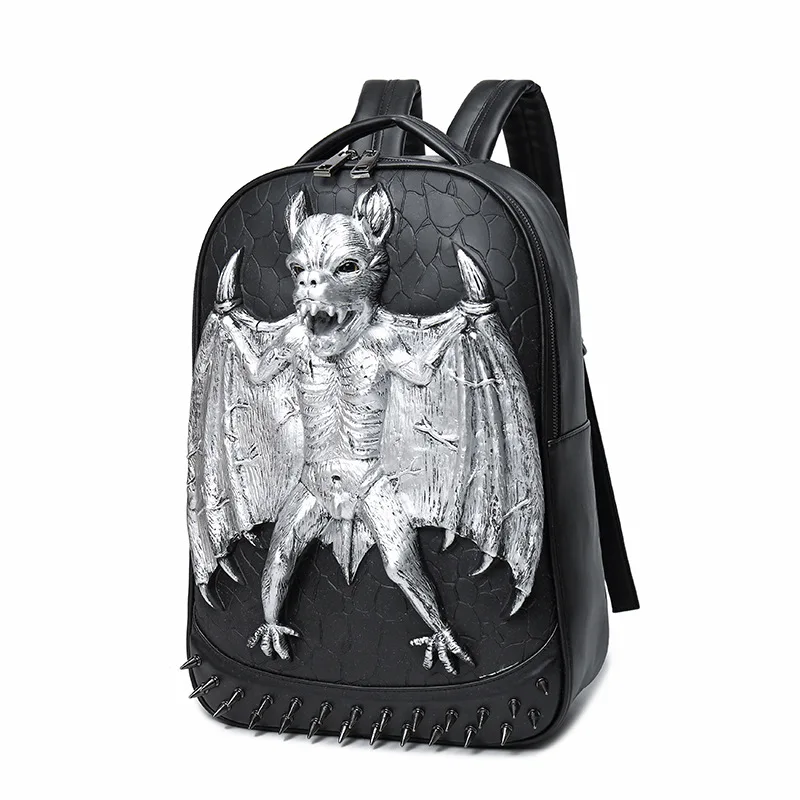 

AliExpress Wholesale Backpack Men's New Style 3D Batman Relief Backpack Logo Customizable Students Computer Fashion Bag