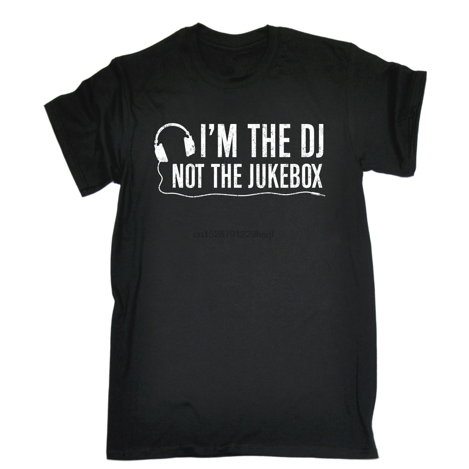 T-SHIRT Music Tee T-Shirts Sleeve Cotton Fitness Im The Dj Birthday Men Top Funny Present Not Jukebox Shirts Tops Short | Мужская одежда