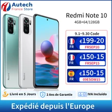 Global Version Xiaomi Redmi Note 10 4GB 128GB / 64GB Smartphone Snapdragon 678 AMOLED Display 48MP Quad Camera 33W EU Note10
