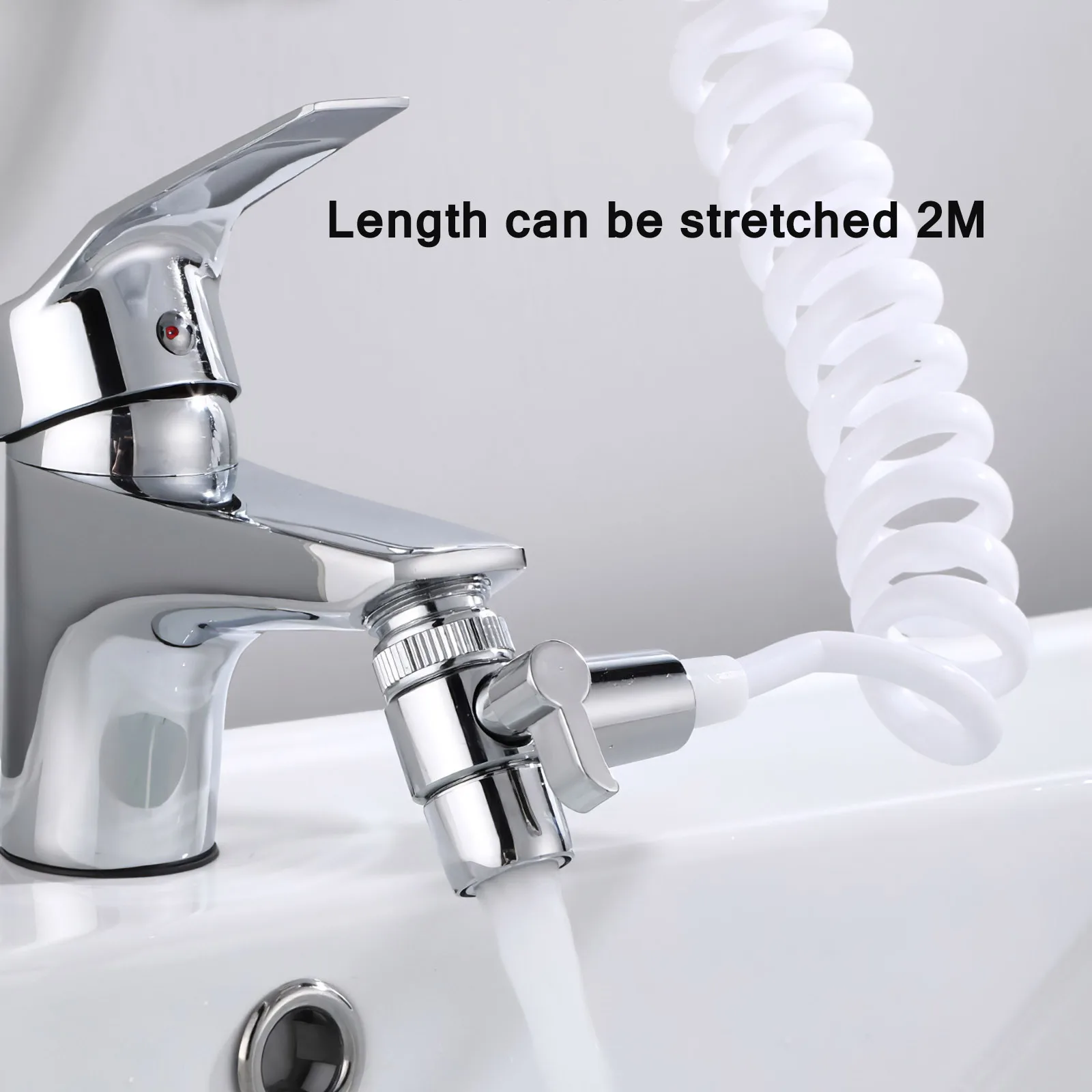 Smooth Surface Sink Faucet Sprayer House Shower Head Faucet Set