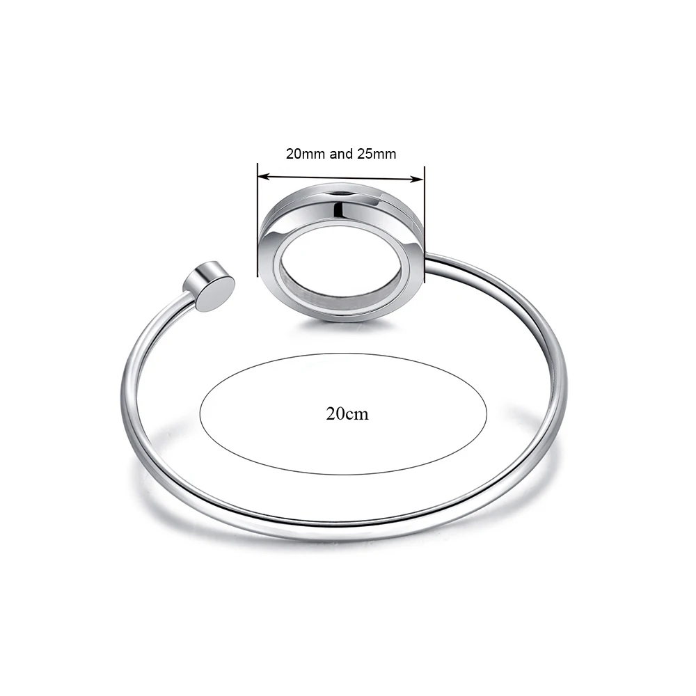 25mm Diffuser Locket Bangle Bracelet-6
