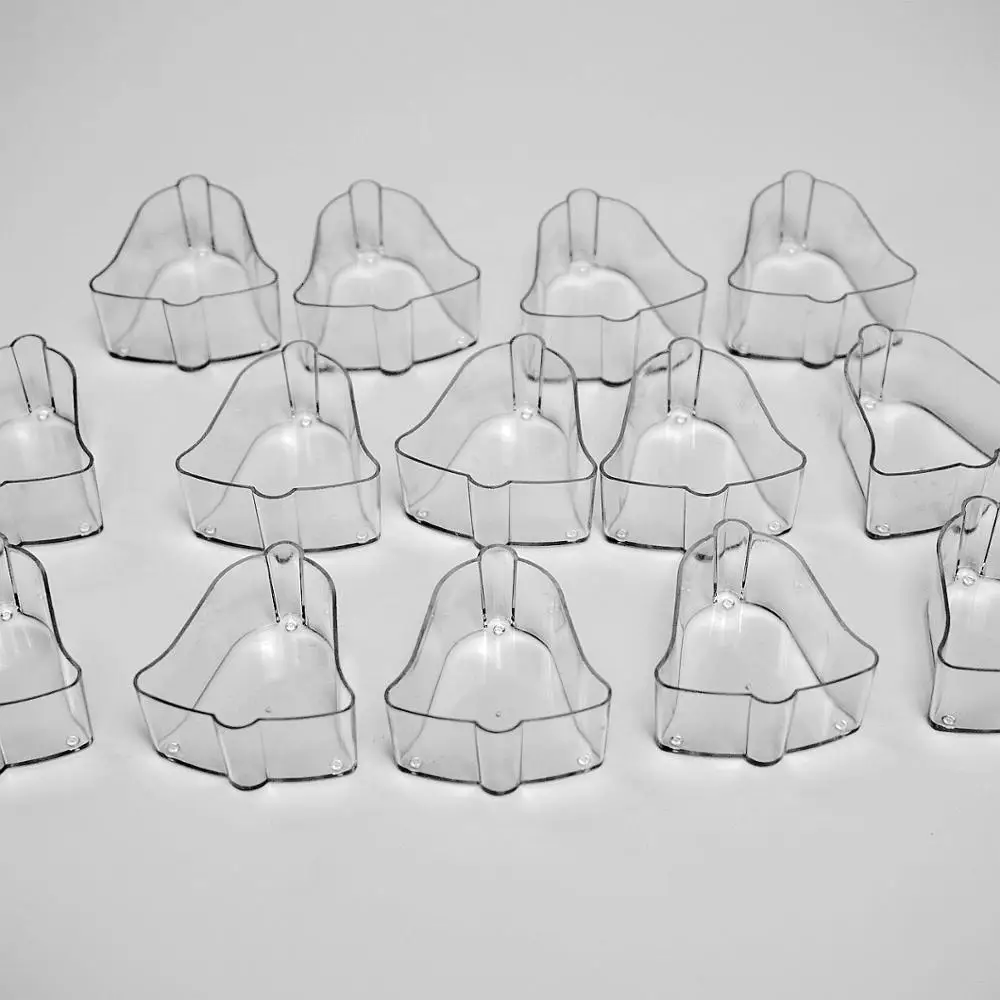 Рождественский колокольчик поликарбонатные DIY подсвечники с фитилем для подсвечивания 50 шт