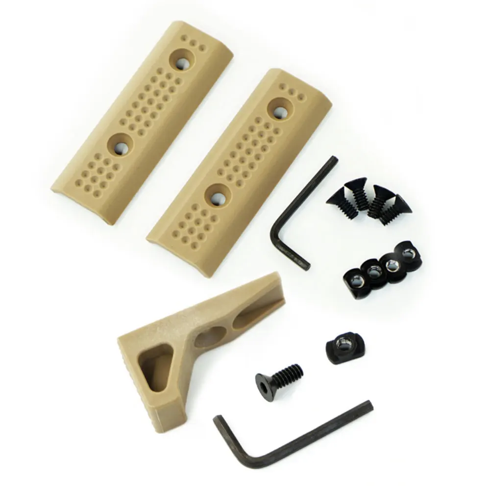 

2Pcs Nylon SLR Handguard Rail for Key-mod / M-lok Rails Cover Rail Panels for RIS/RAS/Rails - Black