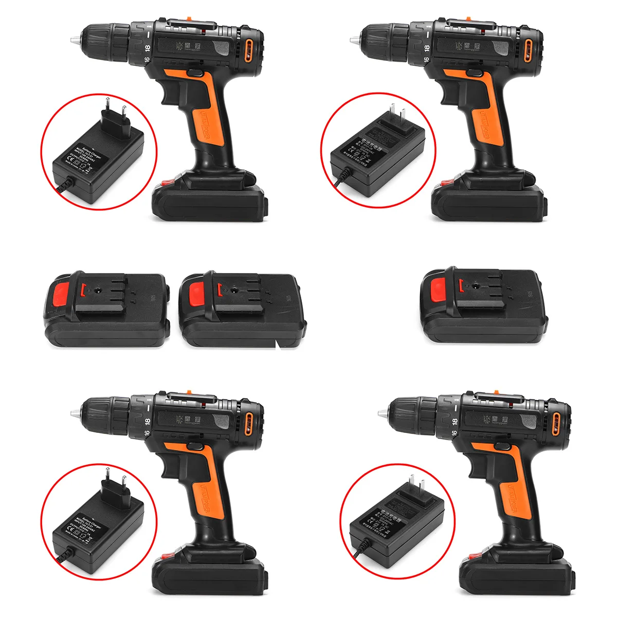 21V Electric Drill Cordless Rechargeable Driver
