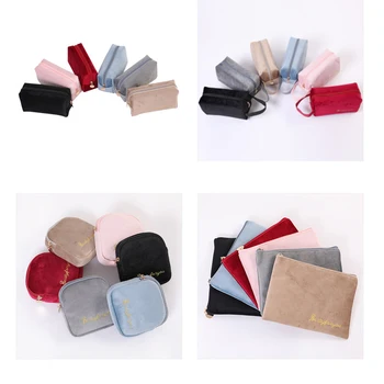 

4Pcs/Set Cosmetic Bag Business Makeup Case Women Travel Make Up Zipper Organizer Storage Pouch Toiletry Wash Bath Kit