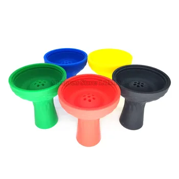 

Wholesales 5pieces 7 Holes Style Silicone silica gel Hookah Tobacco Bowl For Shisha Hookahs Chicha Narguile Accessories Gadget