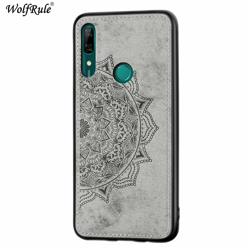 Gray Чехол для huawei P Smart Z, магнитный модный противоударный хлопковый тканевый чехол для huawei P Smart Z, чехол для huawei P Smart Z - Цвет: Gray
