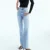 Spring and summer women s high waist casual straight long pants jeans