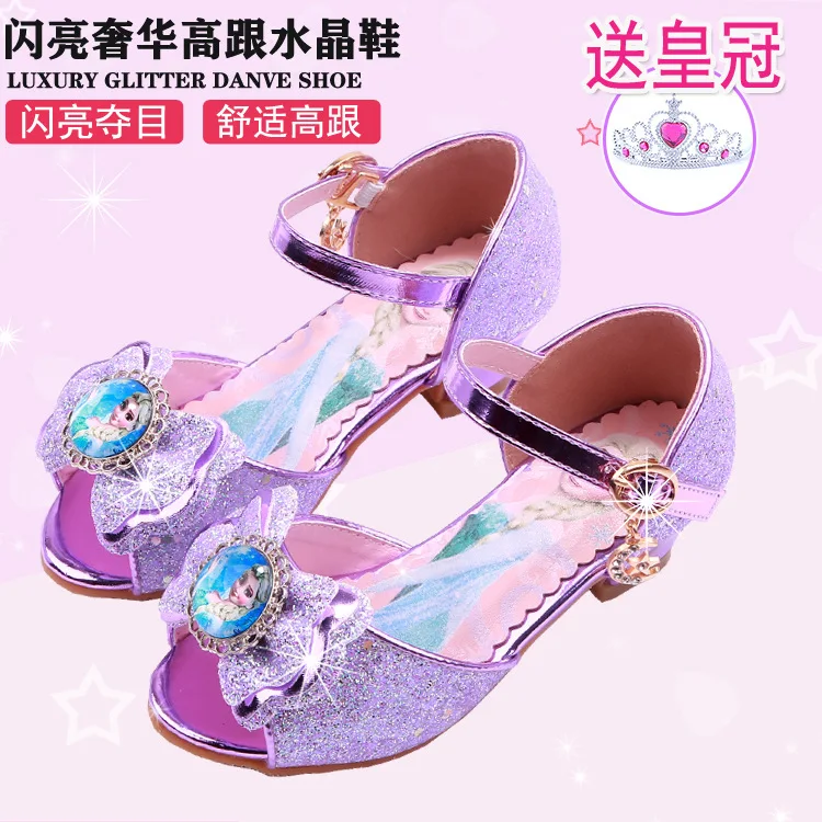 

Girls Shoe2019 New Style Summer Cartoon Princess Shoes Kids Children Sandals Network Red Ice