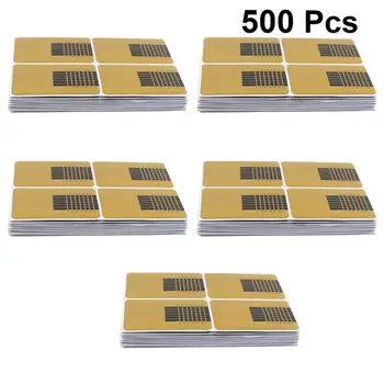 

500pcs Nail Art Guide Form Adhesive Nail Sticker Nails Gel Tips Extension Manicure Tool Rectangular Nail Forms Nail Art Tool