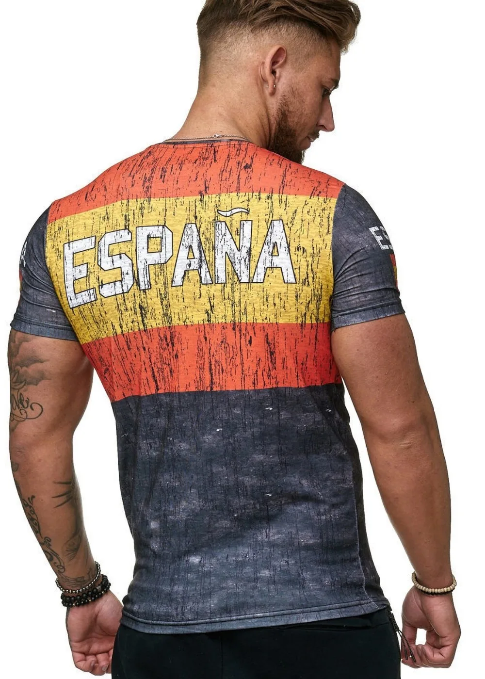 Fashion New Breathable Jersey Germany Spain Sweden Russia Portugal Football T-shirt Men's Sports Shirt Oversized Top