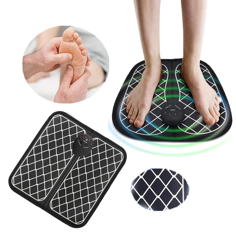 

NEW ABS Physiotherapy Electric EMS Foot Massager Revitalizing Pedicure Tens Foot Vibrator Wireless Feet Muscle Stimulator Unisex