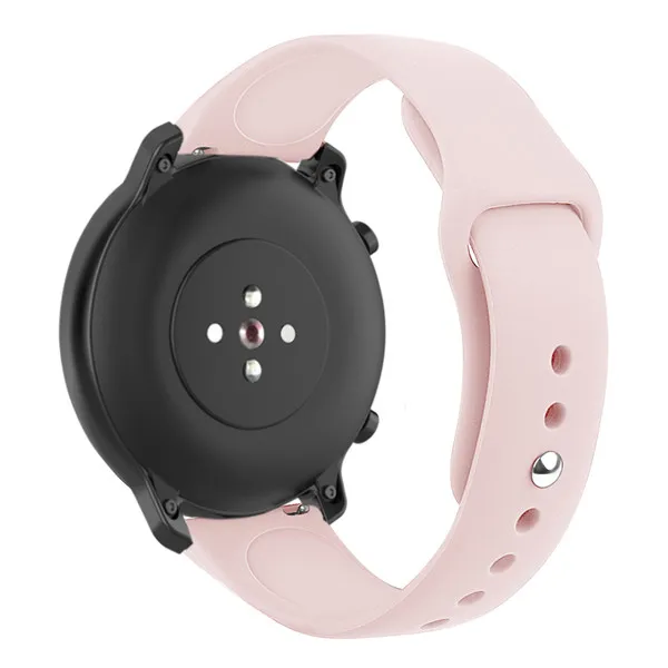 Розовый Cure color 22 мм для Huami Amazfit GTR 47 мм спортивные часы ремешок для Xiaomi huami Stratos 2 2S смарт часы браслет - Цвет: Розовый