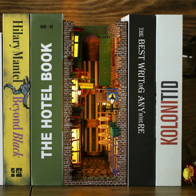 Деревянный книжный уголок вставки художественные закладки DIY Декор для книжной