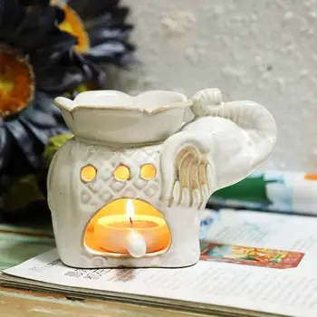 

Candle Fragrance Lamp Oil Furnace Bamboo Frame Aroma Aromatherapy Home Vase Decoration Holder Candlestick Stove Candle Burn V4P2