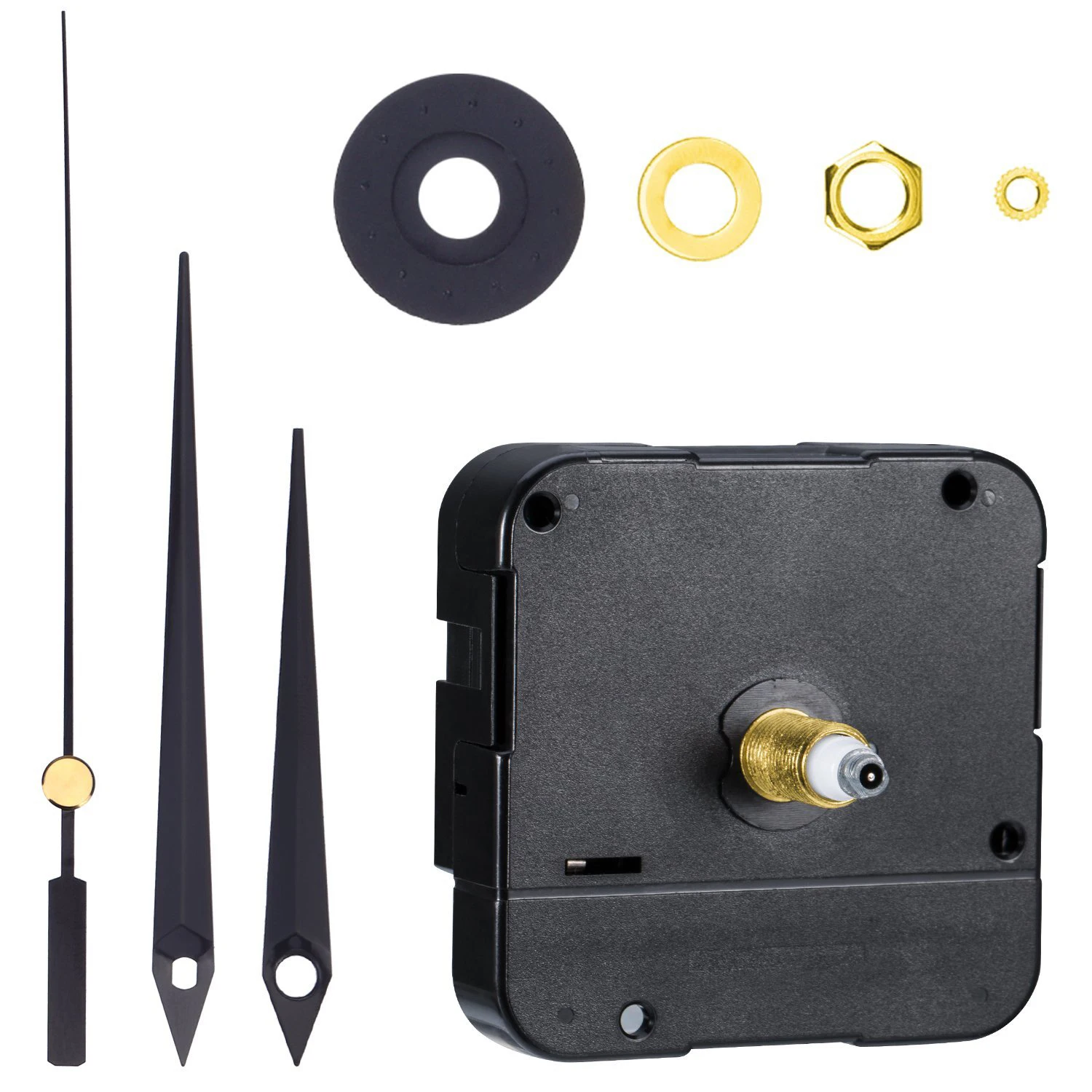 Creative Practical DIY High Torque Clock Mechanism 3/ 10 Inch Maximum Dial Total Shaft Length (Black) Thickness 4/ 5 | Дом и сад