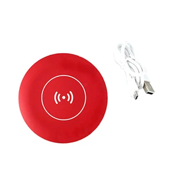 

Portable LED Mini Makeup Mirror Lighted Circular Compact Travel Sensing Lighting Cosmetic Mirror Wireless USB Charging