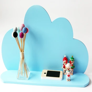

1PCS Storage Rack ins Nordic Style Cloud Shelves Wooden Storage Shelf Baby Shower Birthday Party Home Decor Photography Props