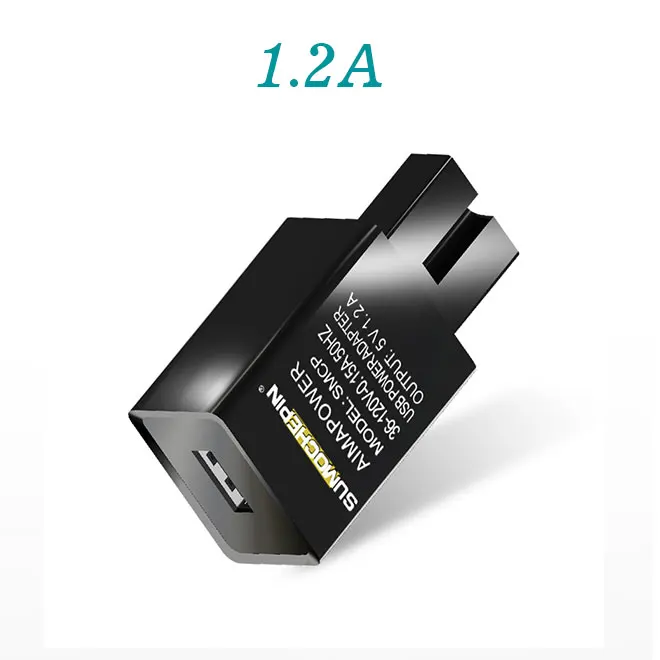 36 V-150 V электрический автомобиль мотоцикл руль черный 1.2A 2.0A USB Мотоцикл Зарядное устройство адаптер Быстрый Смарт сотовый телефон питание - Цвет: 1.2A Black