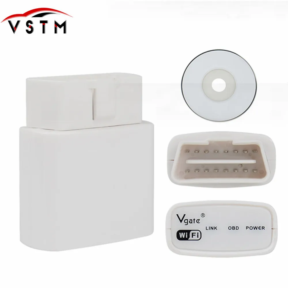 Оригинальный Vgate ELM327 Wi-Fi OBD2 Икар ELM 327 OBDII автомобиля код читателя сканер для IOS и