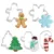 5Pcs/set Christmas Cookie Cutter Gingerbread Xmas Tree Mold Christmas Cake Decoration Tool Navidad Gift DIY Baking Biscuit Mould 7