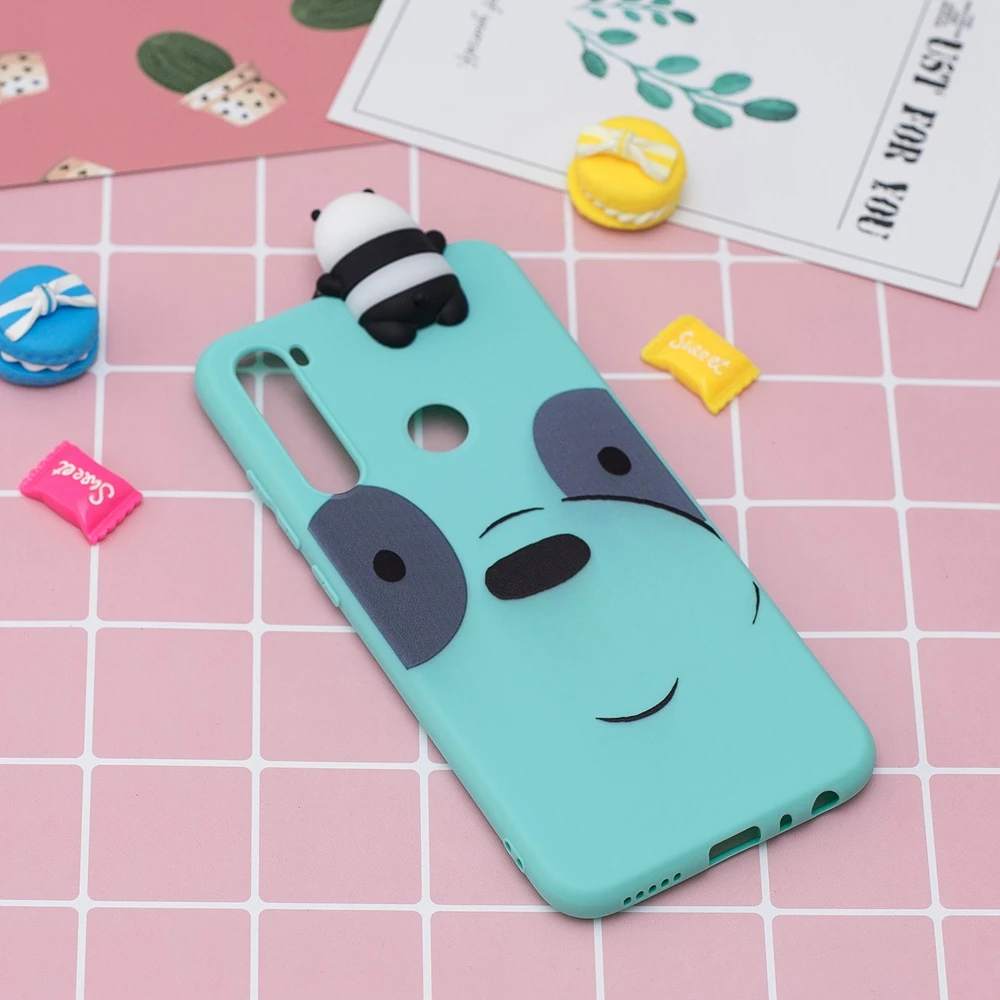 Redmi 8 8A чехол для Xiaomi Redmi Note 8T 3D Kawaii Bear Panda силиконовый мягкий чехол для Xiaomi Redmi Note 8 Pro Чехол для телефона для женщин