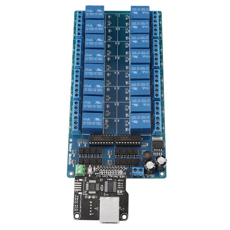 

Ethernet Control Module Lan Wan Network Web Server RJ45 Port 16 Channel Relay Is Ethernet Controller Board.RJ45 Interface