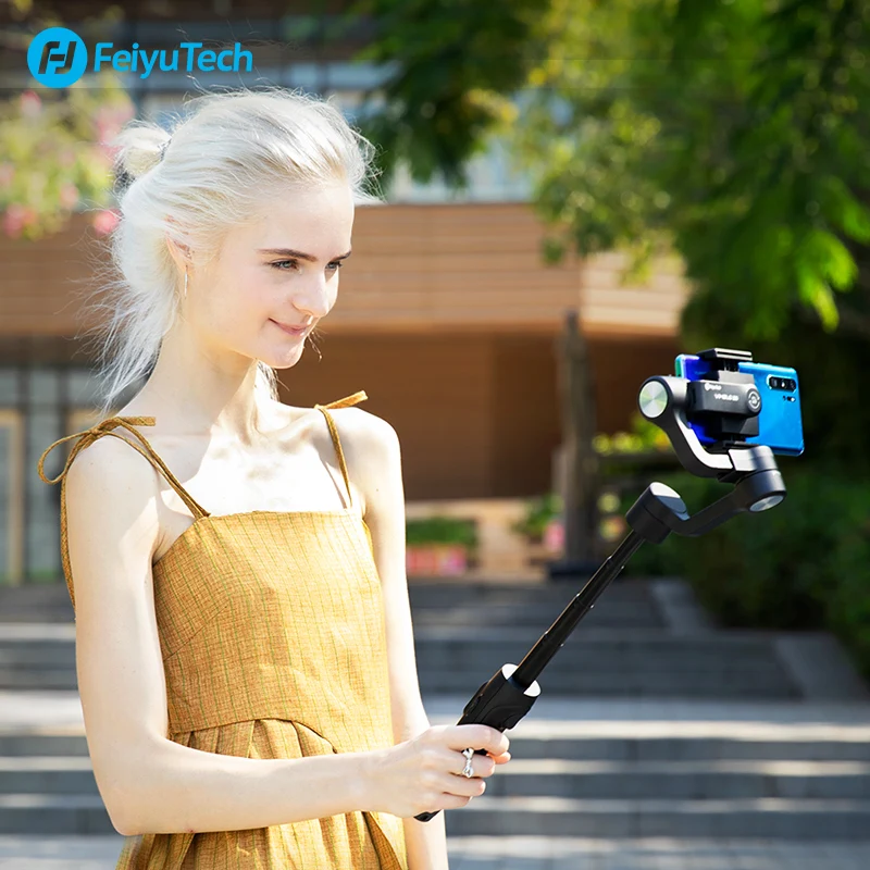  FeiyuTech Vimble 2s Smartphone Gimbal Handheld Stabilizer with 180mm Extension Pole Tripod for iPho