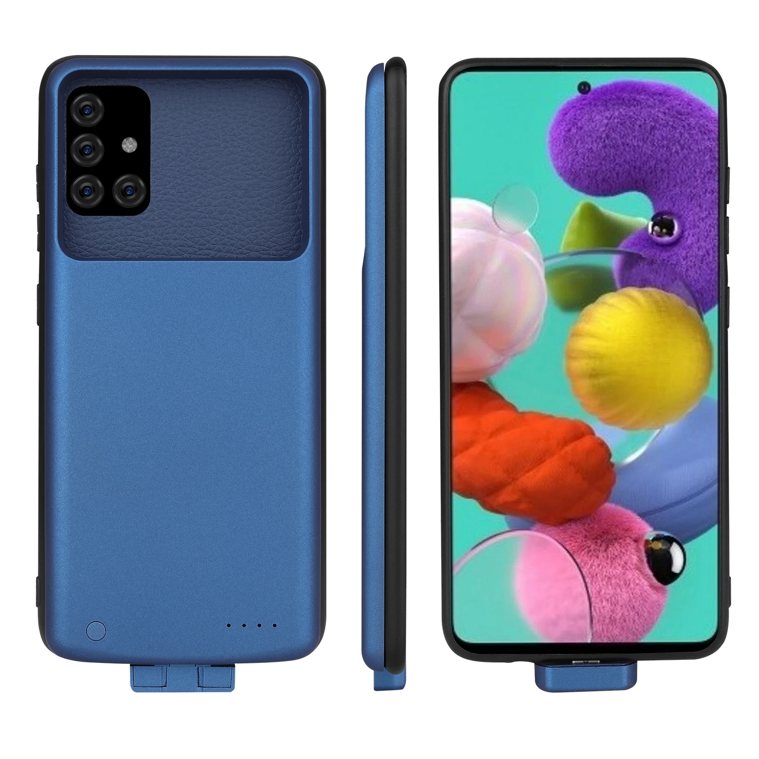 Магнитный комбинированный чехол для samsung Galaxy A51 A71, чехол для зарядки, черный, синий, легко носить с собой