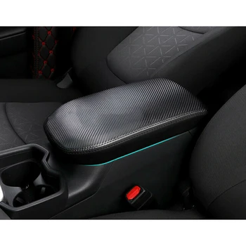 

1pc Leather Car Armrest Box Cover For Toyota RAV4 2020 Armrest Cover Accessories Auto Inner Storage Box