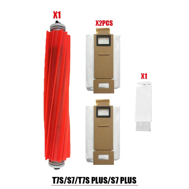 For Roborock S7 T7S Plus vacuum cleaner accessories dust bags mop cleaning cloth HEPA Filter replacement xiaomi G10 robot parts Dark Grey