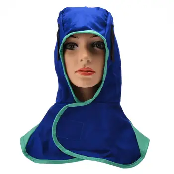 

New Blue Welding Protection Hood Flame Retardant Helmet Welding Neck Welder Head Face Cap Dust-proof Cover
