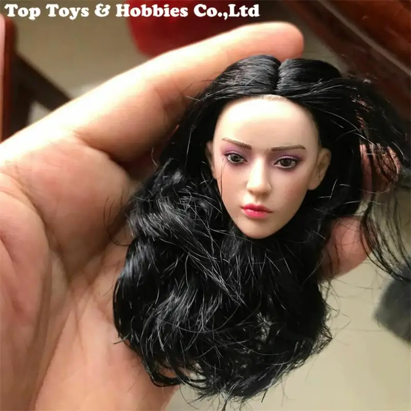 

1/6 Scale PL2019-158 Phantom Killer Head Carving Model Purple Eyeshadow Female Head Sculpt Toys For 12'' Figure Body Doll