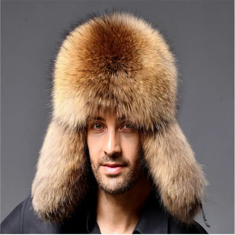 russian leather hat