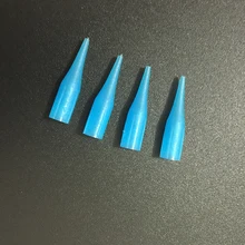 200 шт маленький размер 1R иглы наконечники Перманентный макияж иглы колпачки гигантские солнце/французская машина длинные соски насадки