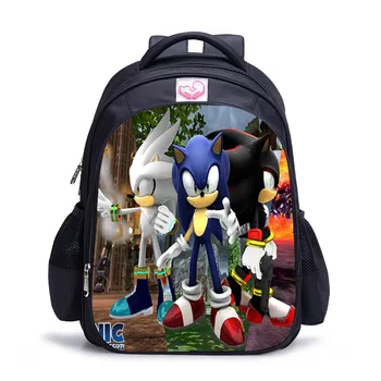 

2020 NEW Sonic Cartoon Backpack School Big Capacity Insulation Bags Pencil Bag Suit Student Backpack SchoolBag Supplies