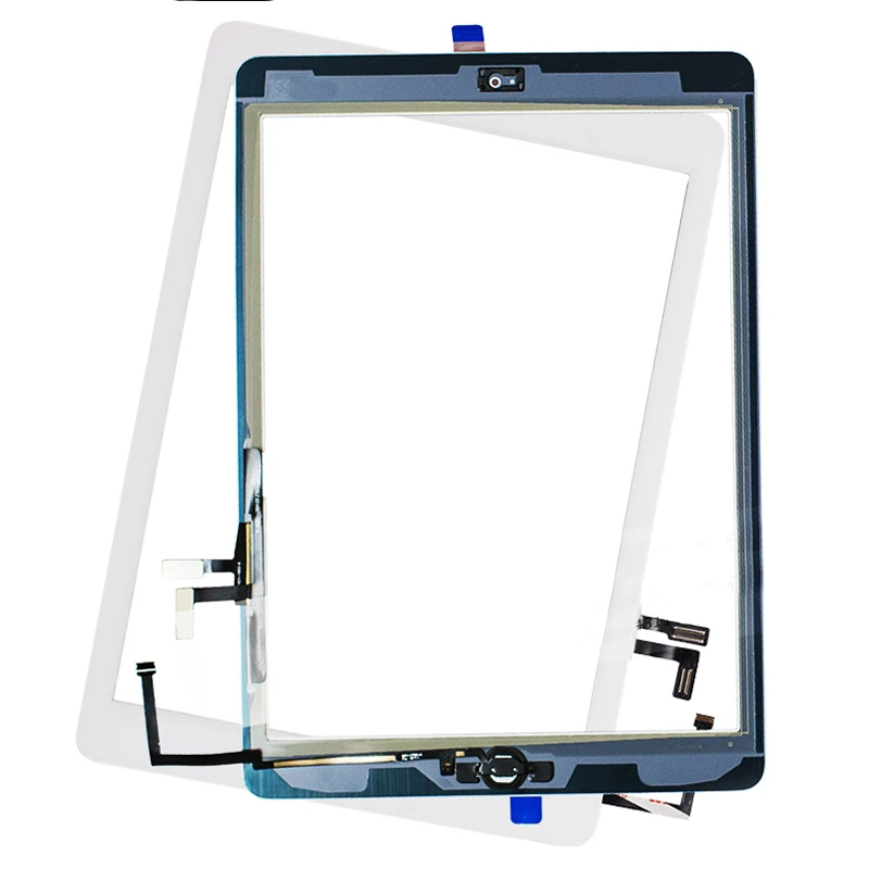 Для iPad Air1 для 5 Gen A1474 A1475 A1476 сенсорный экран дигитайзер клей + домашний flexcable