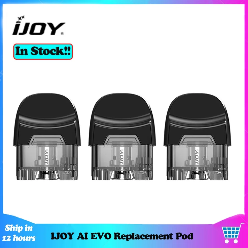 Сменный картридж IJOY AI EVO для вейпа 2 8 мл 0 7ом сетка MTL/ОМ никелевые катушки набор
