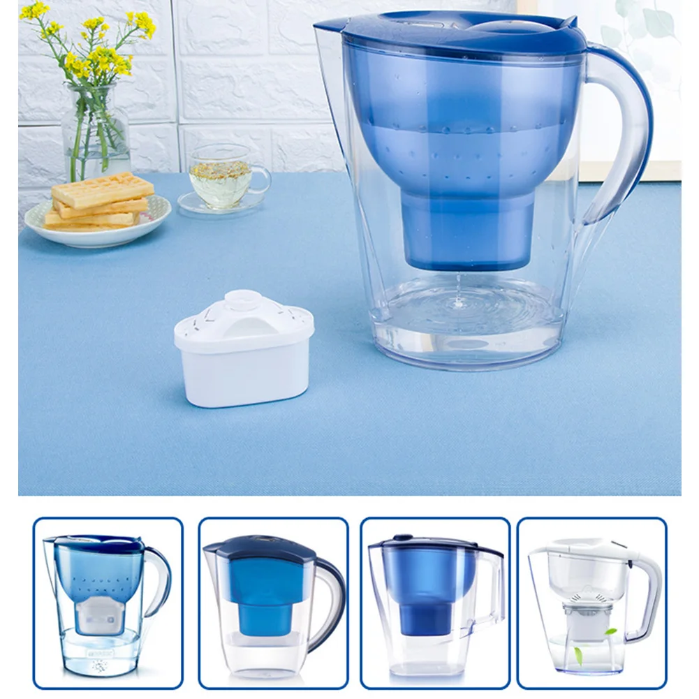 

6pcs Limescale Reduce Kitchen Effective Replacement Practical Purify Water Filter Home Activated Carbon Large Capacity Pitcher