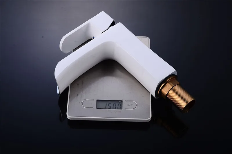 Vidric New Arrival brass Basin Faucet hot and cold Waterfall Faucet lavatory tap black/white bathroom sink faucet basin tap