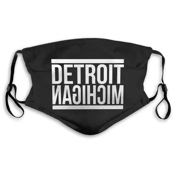 

Detroit Michigan Unisex Anti-Pollution Mask Dust Mask with Filter Mask Black