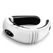 Pescoço elétrico massageador & pulso para trás 6 modos de controle energia infravermelho distante aquecimento alívio da dor ferramenta cuidados de saúde máquina relaxamento