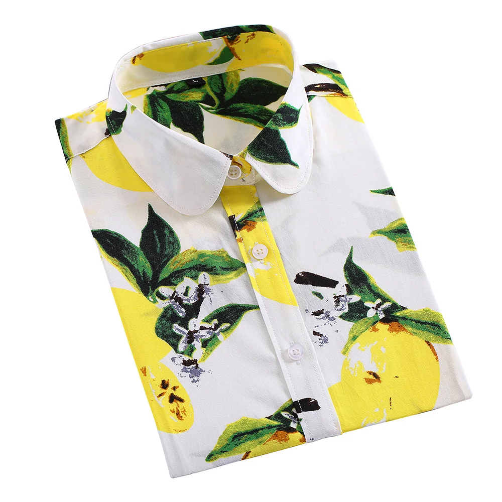 Dioufond блуза Женская Плюс Размер Топы винтажные рубашки с цветочным принтом женские повседневные свободные повседневные блузы с длинным рукавом Femininas
