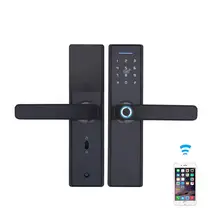WiFi Tuya APP пульт дистанционного управления Умный Замок, работающий по отпечатку пальца Поддержка Пароль IC карта механический ключ