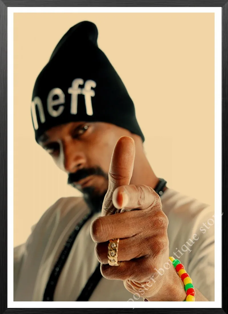 Snoop Dogg плакаты, хип-хоп рэпер певец Snoop Dogg плакат крафт-бумага декоративная наклейка на стену - Цвет: 3