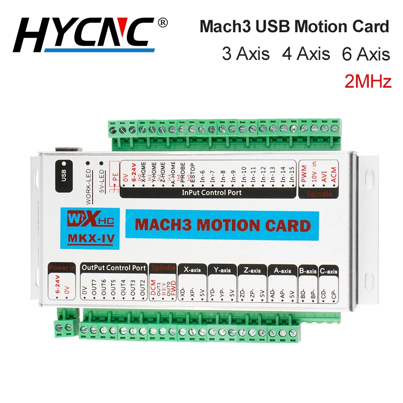 USB-карта управления движением Mach 3 CNC 4 6 Axis XHC MK4 USB-разрыв поддержка windows 7 системы